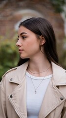Fototapeta premium Comfortable in her own skin profile shot of a gorgeous young woman