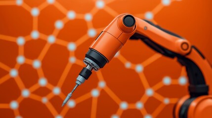 A sterile biotechnology lab with a scientist programming robotic systems for genetic engineering projects, highlighting the futuristic approach to genetic research and automation. , Minimalism Clean