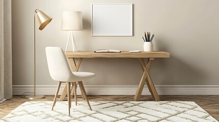 Modern Home Office Workspace. (7)