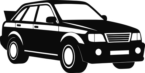 Car Silhouette Vector Design, Car Icon