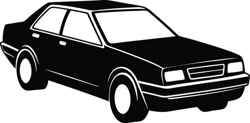 Car Silhouette Vector Design, Car Icon