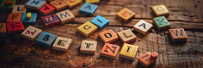 Engaging crossword puzzle in a lively setting displaying an intriguing word game