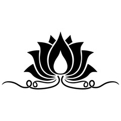 lotus flower background and vector
