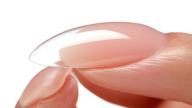 Nail art with acrylic, and closeup.