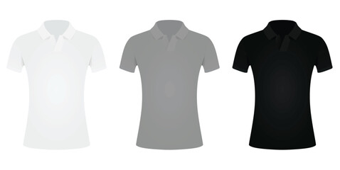 Women polo t shirt. vector illustration