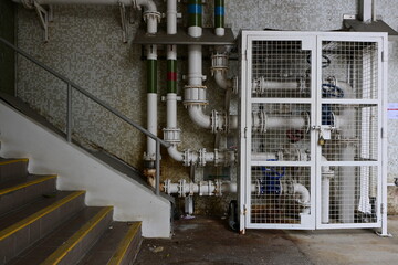 HongKong apartment building Cyberpunk pipes