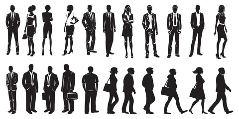 business people silhouettes