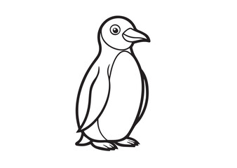 Naklejka premium Penguin vector illustration