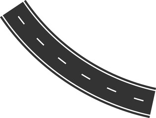 Street and road elements for city map, highway, traffic