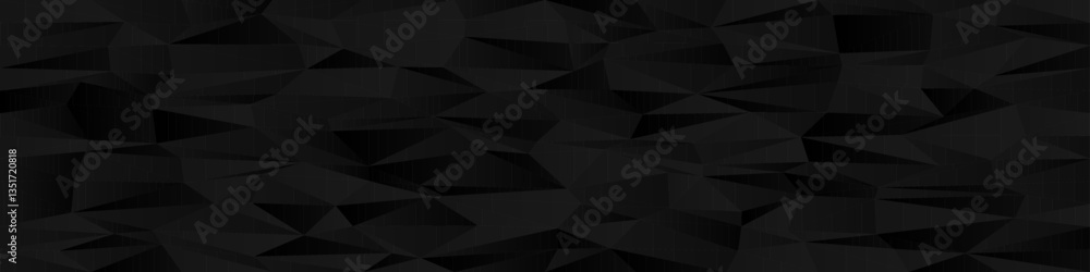 Poster abstract geometric black triangle pattern background for modern design projects.