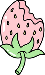 Strawberry, hand drawn