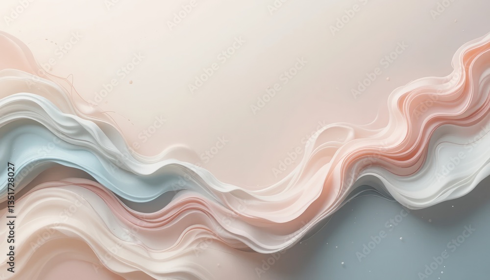 Poster creating fluid abstract art digital studio image design contemporary environment close-up visual aes