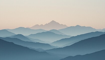 Obraz premium Majestic mountain landscape at dawn scenic viewpoint nature photography tranquil environment captivating atmosphere
