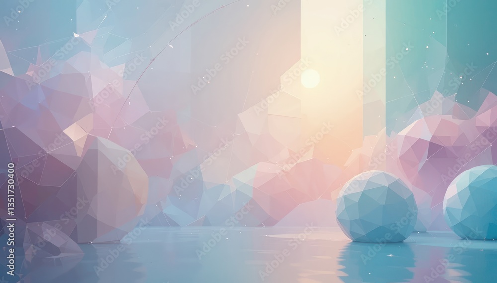 Poster dynamic abstract art creation digital space visual art digital environment vibrant viewpoint concept