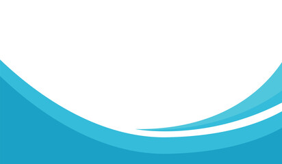 blue wave curve abstract background design template