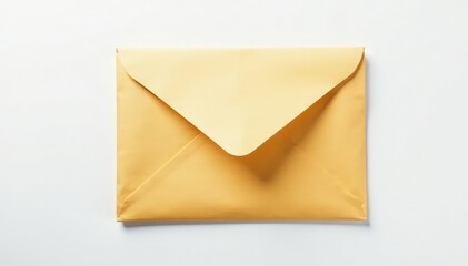 Sealed envelope on white, confidential information implied, envelope, sealed, information