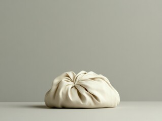 Delicious dumpling on a neutral background.
