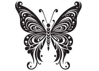 butterfly silhouette logo icon vector, flying butterfly silhouette logo, butterfly logo creative design black animal, black butterfly silhouettes on wings isolated on white background.