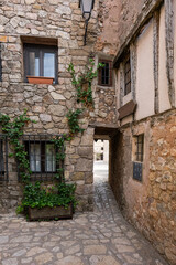 cozy narrow streets of ancient Roman town Medinaceli showcase ancient cobblestone architecture and peaceful ambiance