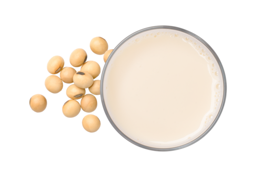 soy milk with soy bean