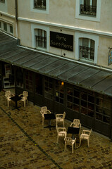 empty street cafe