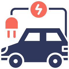 Electric Vehicle Icon
