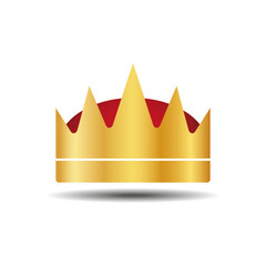 The crown is a symbol of monarchical power on a white background