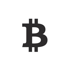 Obraz premium Bitcoin logo symbolizing digital currency in minimalist style 