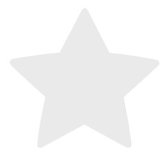 Obraz premium White star symbol on a blank background 