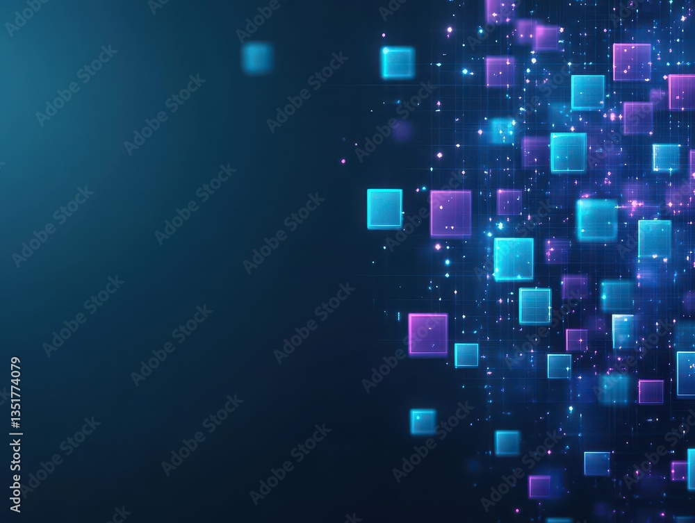 Aufkleber mysterious blue and purple abstract background with rich textures creating a dreamlike atmosphere