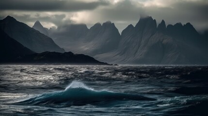 Fototapeta premium Dramatic Seascape: Lofoten Islands, Norway