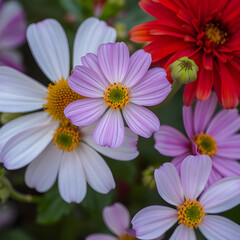 pink daisy flowers