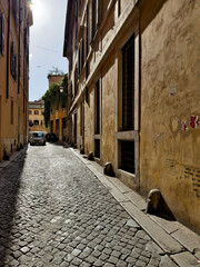 narrow street in old town
