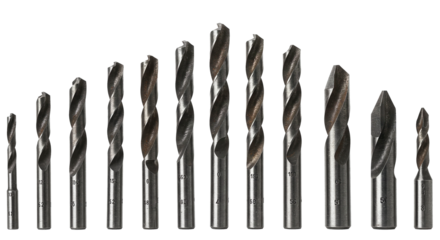 Professional metal drill bit set for a drill. Ideal for drilling holes in metal, wood, and plastic. A reliable tool for construction, repairs, and locksmith work.