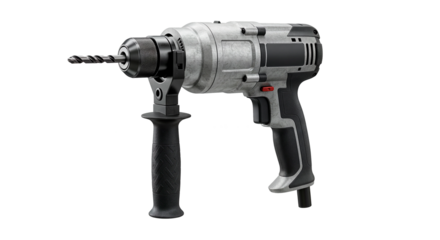 Powerful electric drill for drilling metal, wood, and plastic. The perfect tool for repairs, construction, and locksmith work.