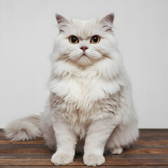 Cat white background