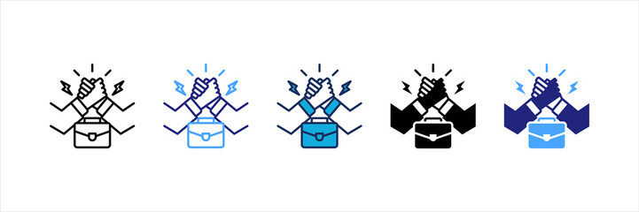 Business Competition Multi Style Icon Set