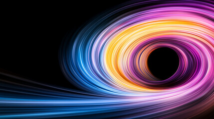 Fototapeta premium A dynamic scene of big data in motion set against a tech-savvy business background, featuring themes of quantum computing and AI artificial intelligence.