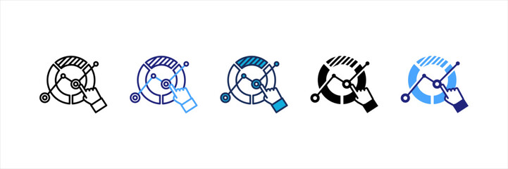 Market Trends Multi Style Icon Set