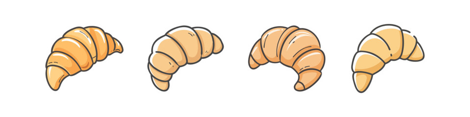 croissant icon, croissant vector illustration-simple illustration of croissant, perfect for croissant logos and icons