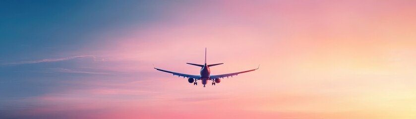 An airplane gracefully flying through a cloudy sky displaying the beauty of aviation and the wonders of air travel