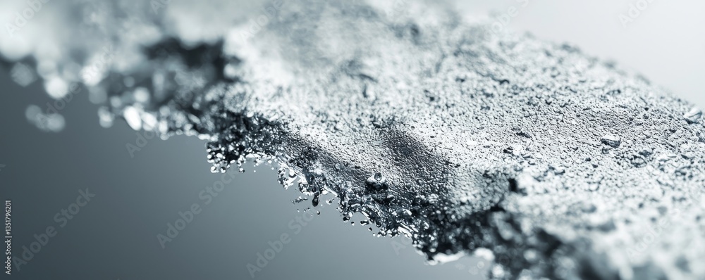 Poster close-up of water splashing on a surface.