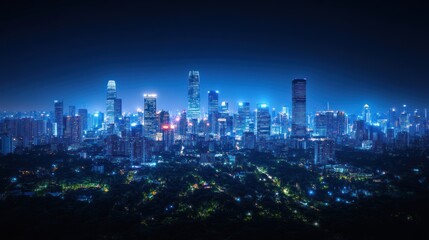 Fototapeta premium Night Cityscape