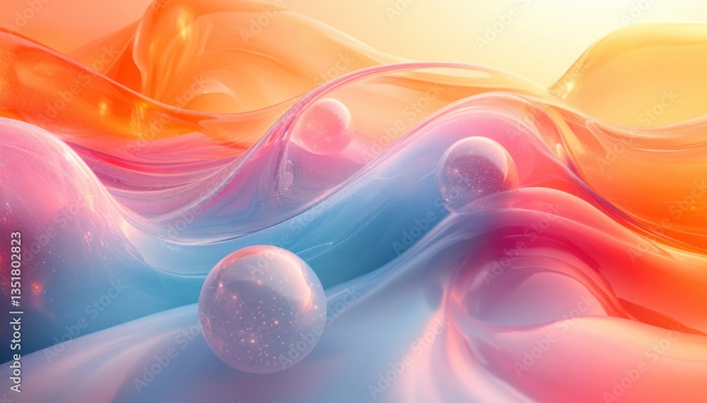 Poster dynamic fluid abstract art with geometric vortex and sporty colorful patterns in modern design