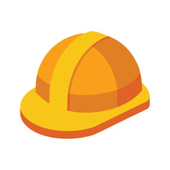 Hard hat colorful vector art illustration