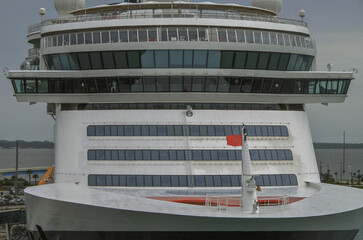 Modern family cruiseship cruise ship liner Dream or Fantasy in port of Orlando, Port Canaveral...