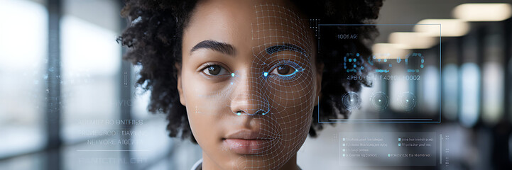 AI-Powered Facial Recognition and Biometric Technology, digital security, artificial intelligence, smart identification, cybersecurity, machine learning, AI-driven security, future of identity.