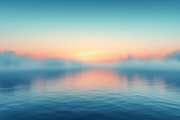 Fototapeta premium Minimalist Abstract Blue Background with Sunlight and Blurred Shadows for Product Presentation