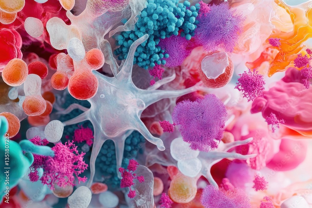 Poster a vibrant array of colorful flowers captured in a stunning 360-degree immersive panorama for nature 