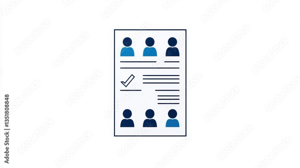 Poster Document featuring a line of people representing various aspects of social interaction and community engagement